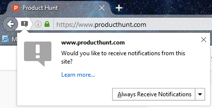 web push notifications